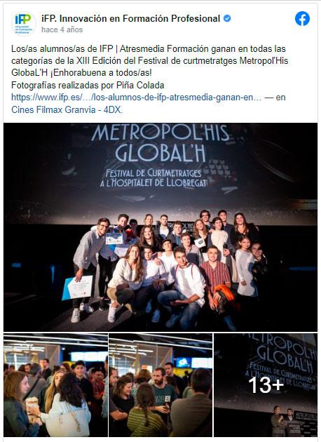Publicación Facebook Metropolhis