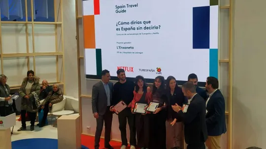 Los ganadores del premio al concurso de Netflix y Turespaña recogen el premio