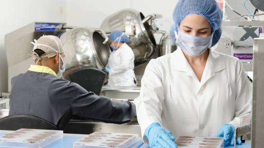 Enfermera trabajando en un hospital