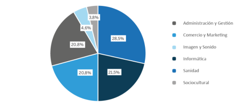 Gráfico becas áreas